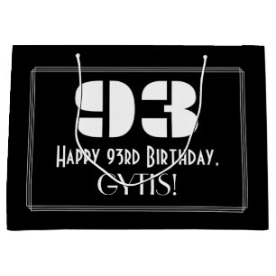 93:e födelsedagen ~ Art Deco Inspired Titta "93" +