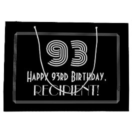 93:e födelsedagen - Art Deco Inspired Titta "93" o