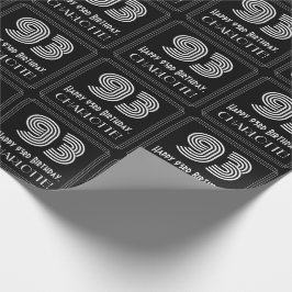 93:e födelsedagen: Art Deco Inspired Titta "93" w/ Presentpapper