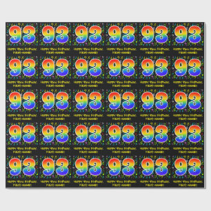 93:e födelsedagen: Colorful Music Symbols, Rainbow Presentpapper