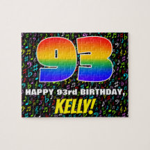 93:e födelsedagen - Roligt, färgstarka musiksymbol