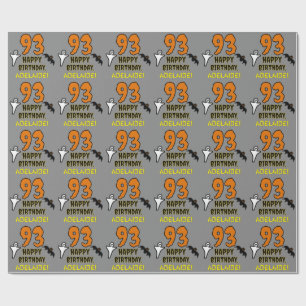 93:e födelsedagen: Spooky Halloween Theme, eget na Presentpapper