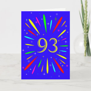 93:e födelsedagsexplosionskort kort