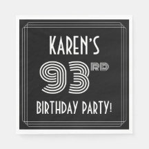 93:e Födelsedagsfesten: Art Deco Stil + anpassat n