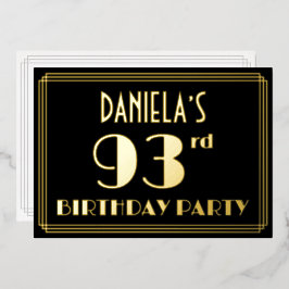 93:e Födelsedagsfesten: Art Deco Titta "93", w/Nam