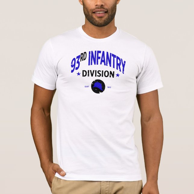 93:e infanteridivisionen "blå hjälmar" t shirt (Framsida)