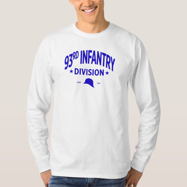 93:e infanteridivisionen USA:s militära Long T Shirt (Framsida)