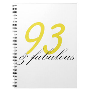 93 & Fabulous Anteckningsbok