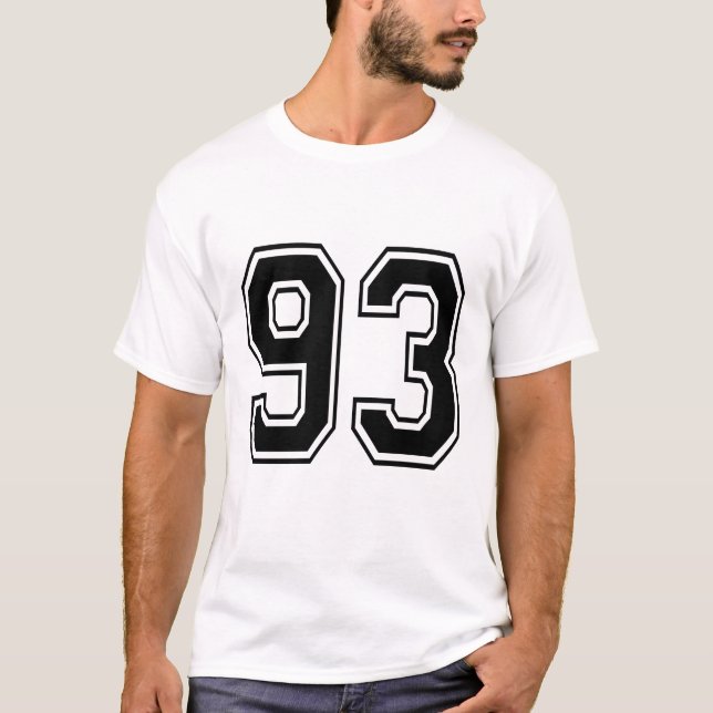 93 nittiotre universitets- num t shirt (Framsida)