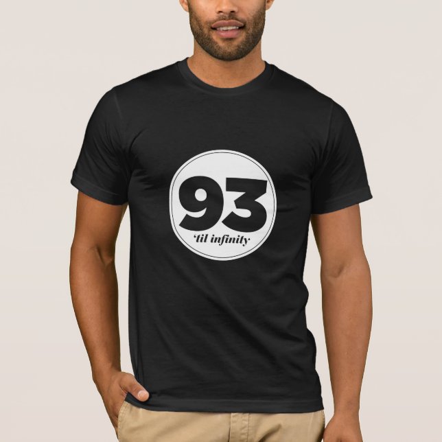 93' til oändlighetsutslagsplats t shirt (Framsida)