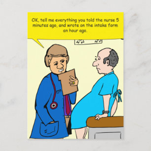 949 tell me everything you told the nurse cartoon vykort