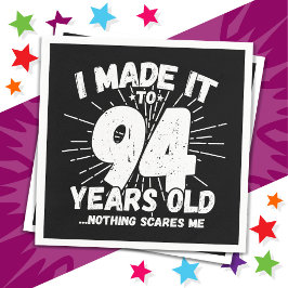 94 år gammalt sarkastiskt minne funny 94:e födelse pappersservett