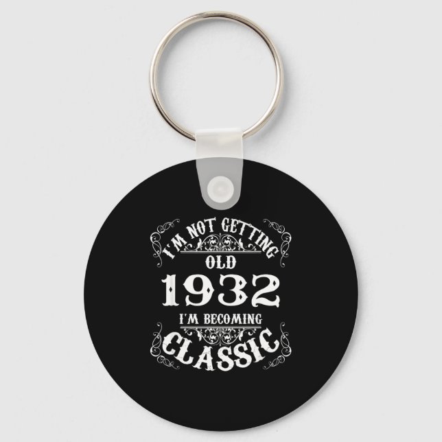 94-årspresent Legend Födelsedag 1932 94 För År Nyckelring (Framsida)
