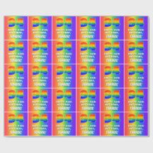 94:e födelsedag: färgfull, Roligt Rainbow Mönster