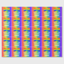 94:e födelsedag: färgfull, Roligt Rainbow Mönster Presentpapper