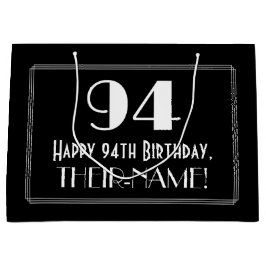 94:e födelsedagen: Art Deco Inspired Stil "94", Na