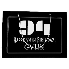 94:e födelsedagen ~ Art Deco Inspired Titta "94" +