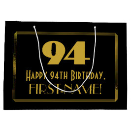 94:e födelsedagen - Art Deco Inspired Titta "94" o