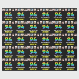 94:e födelsedagen: Regnbåge "94"; Anpassningsbar F Presentpapper