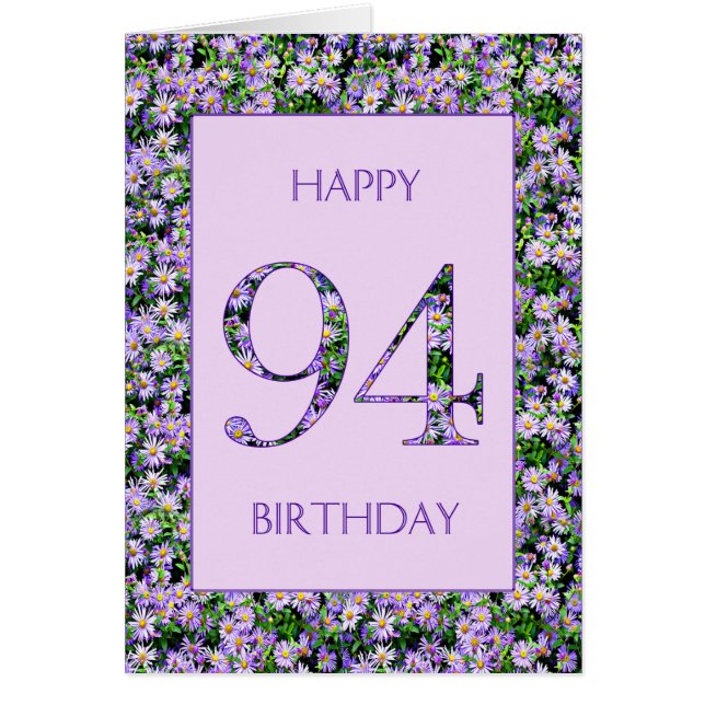 94:e Lilan Daisy Hälsningskort (Framsidan)