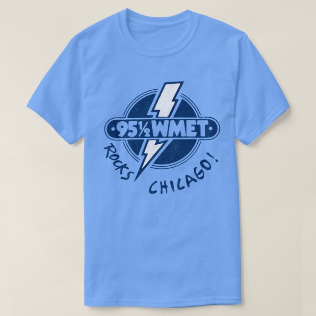 9512 WMET Radio Station T Shirt (Design framsida)