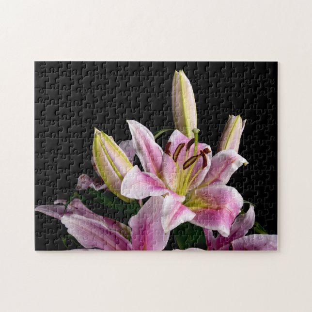 9544-Stargazer Lily Puzzle Pussel (Horisontell)