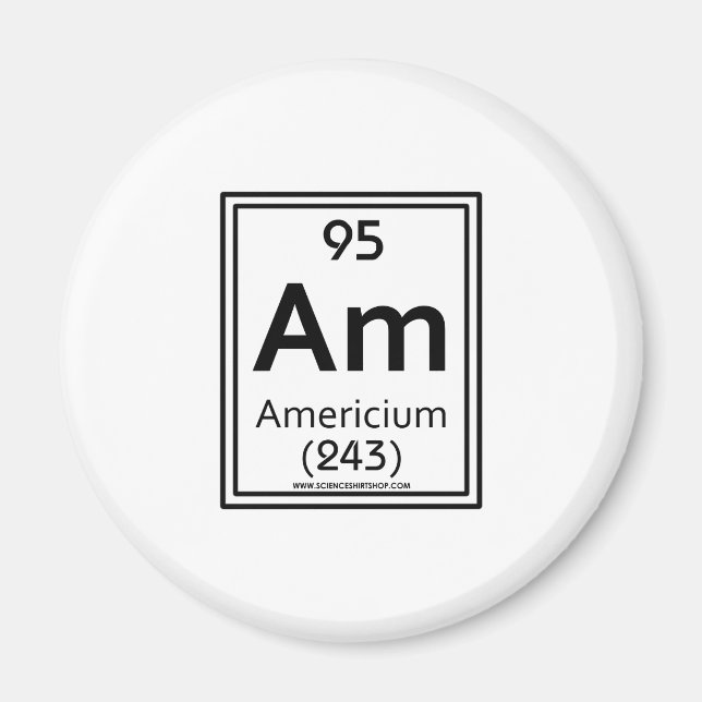 95 Americium Magnet (Framsidan)