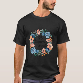 95 år älskad mamma mormor 95 95-årsdag t shirt