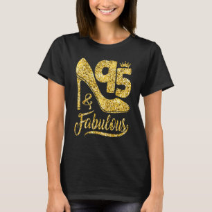 95 år gammal 95 och Fabulous 95:e födelsedagen Kro T Shirt