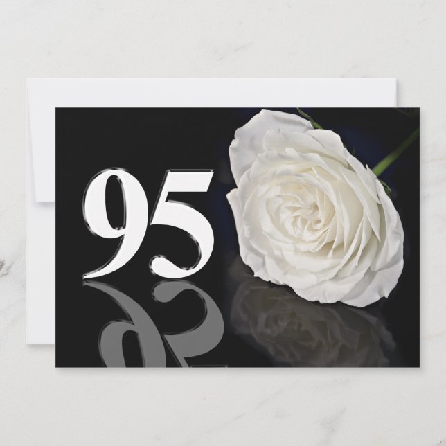 95 år gammal födelsedagsfest inbjudan (Framsida)