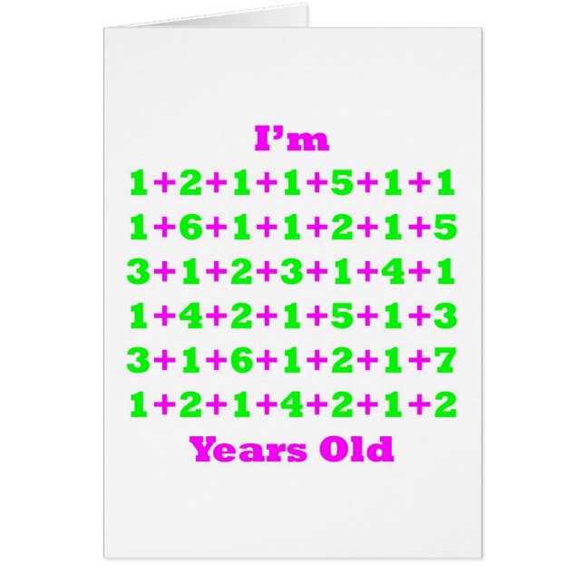 95 år gammal magenta Gr Hälsningskort (Framsidan)