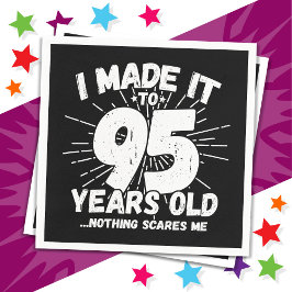 95 år gammalt sarkastiskt minne funny 95:e födelse pappersservett