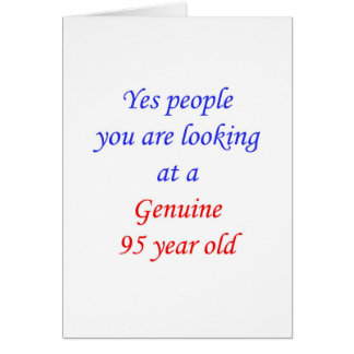 95 årig äkta 95 hälsningskort