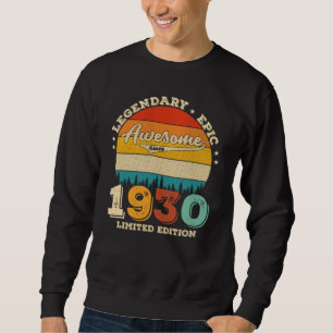 95-åriga dagars Retro Fantastisk 95-dagars gåva Lång Ärmad Tröja
