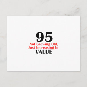 95-åriga födelsedagsformgivningar vykort