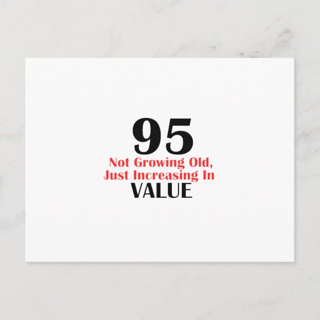 95-åriga födelsedagsformgivningar vykort (Framsida)