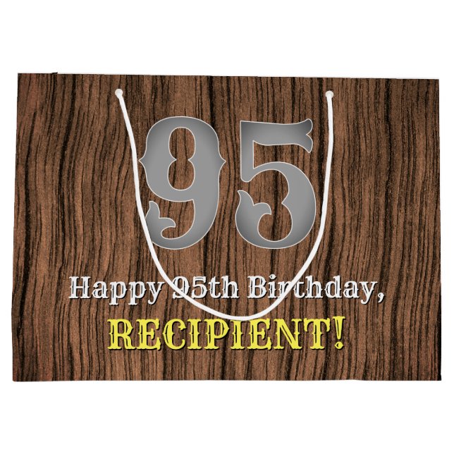 95:e födelsedag: Land Western Inspired Titta, Namn (Baksidan)