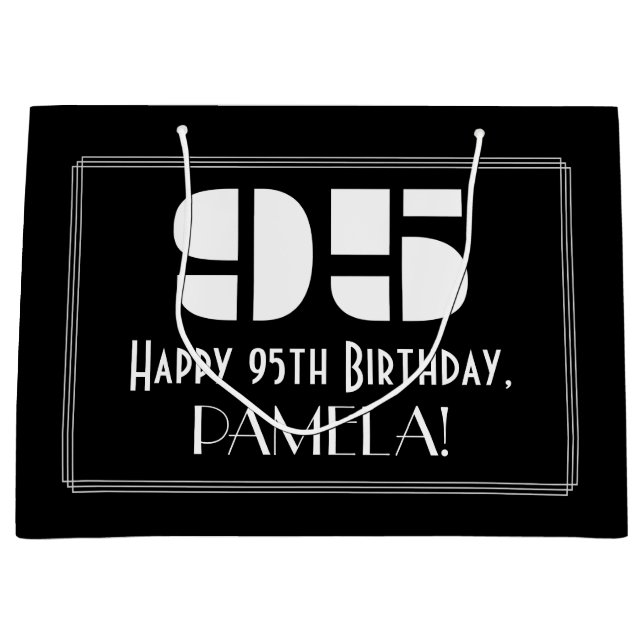 95:e födelsedagen ~ Art Deco Inspired Titta "95" + (Framsidan)