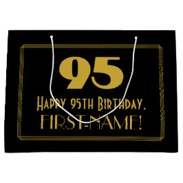 95:e födelsedagen - Art Deco Inspired Titta "95" o