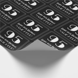 95:e födelsedagen - Art Deco Inspired Titta "95",  Presentpapper