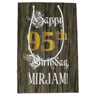 95:e födelsedagen: Faux Guld look & Faux Wood Möns