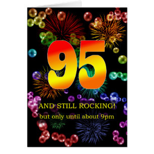 95:e födelsedagen fortfarande i raketläge hälsningskort