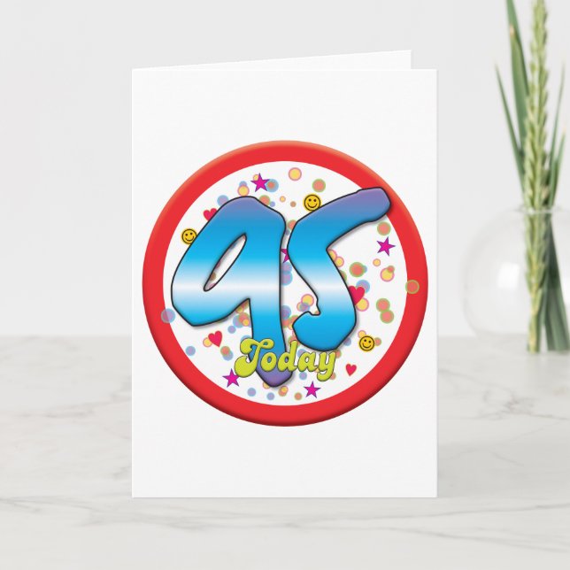 95:e födelsedagen i dag kort (Framsida)