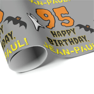 95:e födelsedagen: Spooky Halloween Theme, eget na Presentpapper