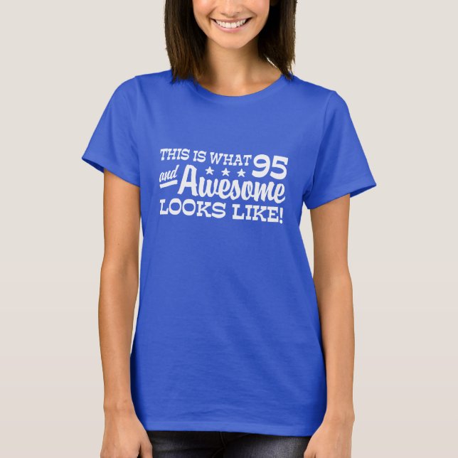95:e födelsedagen t shirt (Framsida)