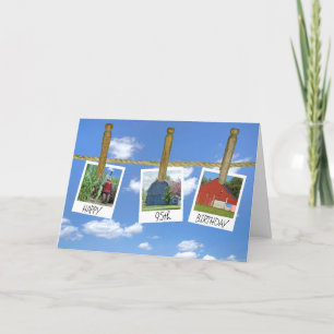 95:e födelsedagsbarns och traktorögonblicksbilder kort