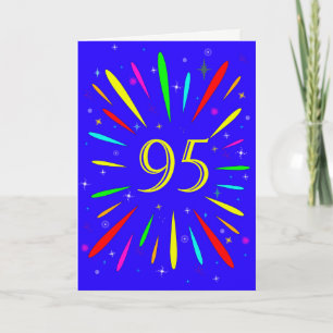 95:e födelsedagsexplosionskort kort