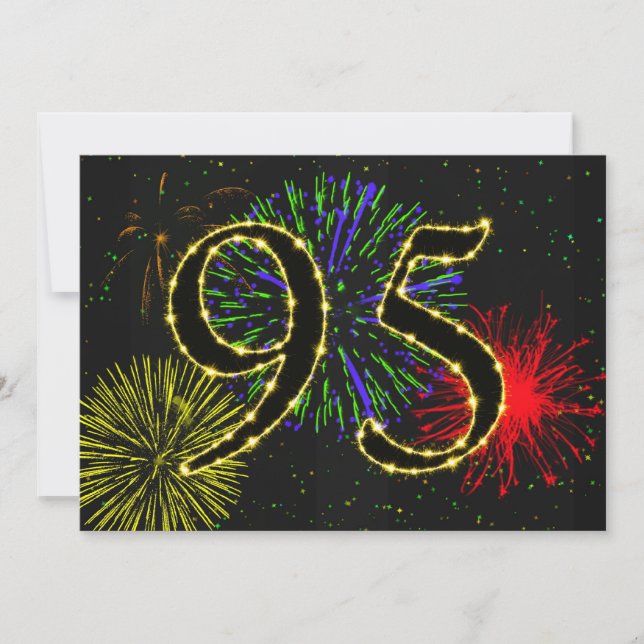 95:e födelsedagsfestens inbjudan (Framsida)