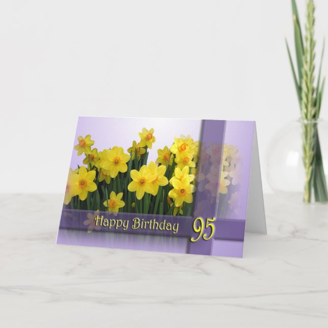 95:e födelsedagskortet i lycklig kort (Framsida)