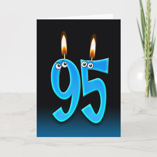 95:e födelsedagsljus kort (Framsida)